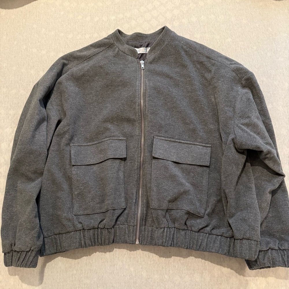 NWT Primark Charcoal Bomber Jacket